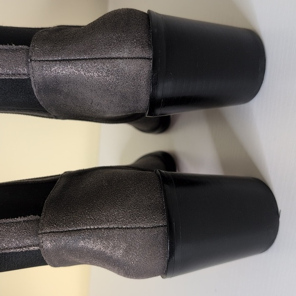 Corso Como Size 6.5 Hurray Dusted Metallic Gunmetal Heeled Boots, NEW - Picture 7 of 15